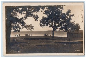 1932 Seaside Baby Carriage Women Beach Horten Norway RPPC Photo Postcard