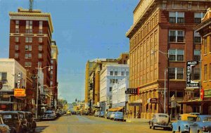 Eighth Street West Miller Drug Store Wichita Falls Texas 1950s postcard