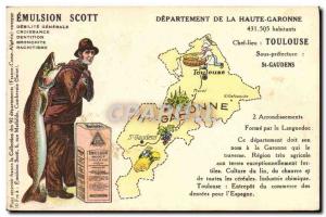 Postcard Old Emulsion Scott Poisson Department Haute-Garonne Toulouse Saint-G...