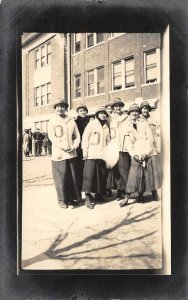 RPPC High School? Students CHS Edwardian Girls c1910s Vintage Photo Postcard
