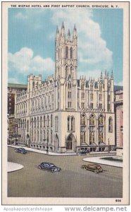 New York Syracuse The Mizpah Hotel And First Baptist Church 1947