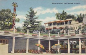 Wisconsin Green Lake Approaching The Indian Village 1949 Curteich