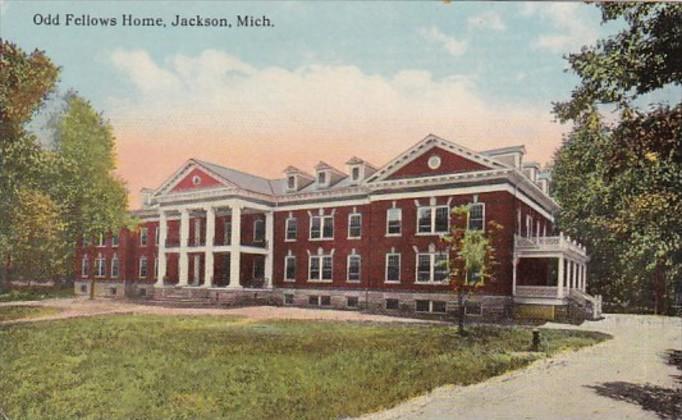 Michigan Jackson Odd Fellows Home Curteich
