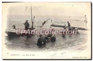 Old Postcard ETRETAT Le Bains De Mer