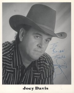 Joey Davis American Country & Western Singer 10x8 Hand Signed Photo