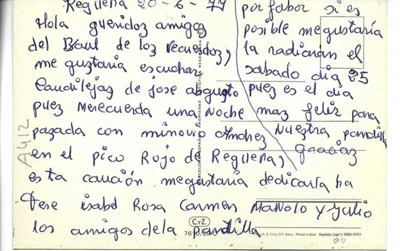 Animals. CatModern Spanish photo postcard 1970s