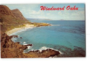 Oahu Hawaii HI Vintage Postcard Windward Side of Oahu