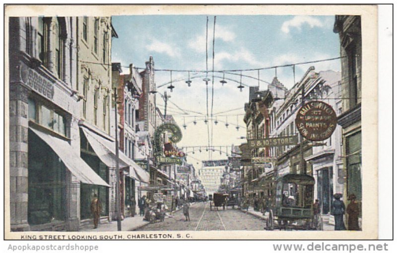 South Carolina Charleston King Street Looking South