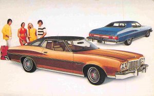 Gran Torino Brougham 1975 Ford Car Auto advertising postcard