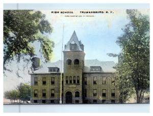 1916 High School, Trumansburg, NY Postcard