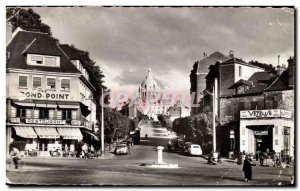Lisieux Old Postcard The roundabout and the Basilica