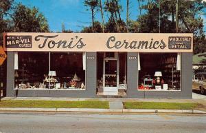 Daytona Florida Tonis Ceramics Street View Vintage Postcard K47609