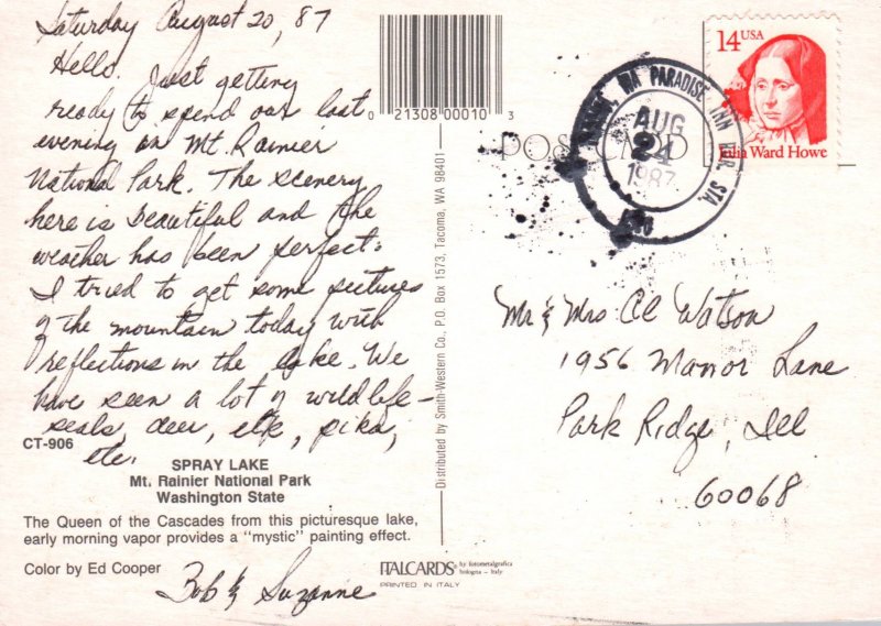 Mount Rainier National Park BIN