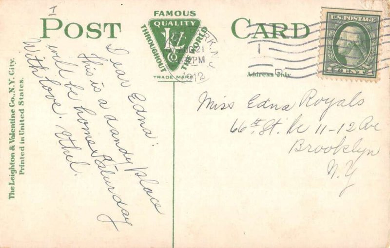 Asbury Park New Jersey Grand Avenue Hotel Vintage Postcard AA25433