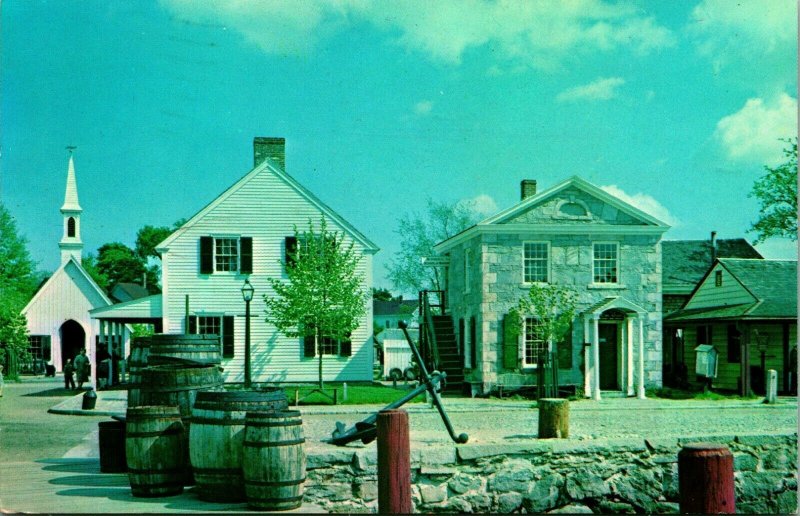 Mystic Seaport Mystic Connecticut CT 1969 Vtg Chrome Postcard 