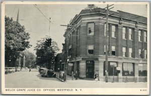 WESTFIELD NY WELCH GRAPE JUICE COMPANY OFFICES VINTAGE POSTCARD