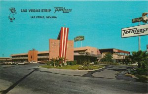 Postcard Nevada Las Vegas Travelodge Strip occupation roadside 23-10782