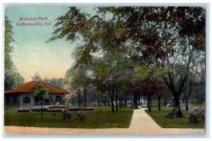 c1910 Military Park Exterior Building Indianapolis Indiana IN Vintage Postcard