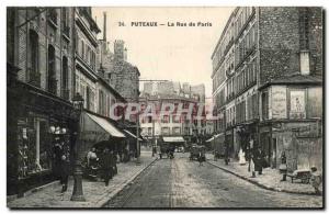 Old Postcard Puteaux Rue de Paris