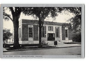 Knightstown Indiana IN Postcard 1915-1930 U.S. Post Office