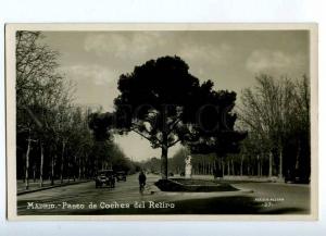 192706 SPAIN MADRID Paseo de Coches del Retiro Vintage RPPC