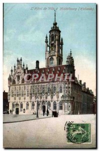 Postcard Old Town Hall Middelburg Advertisement Cocoa Blooker