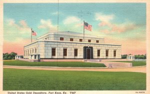 Vintage Postcard 1941 United States Gold Depository Building Fort Knox Kentucky