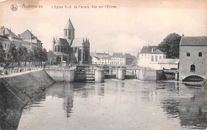 L'Eglise ND de Pameie Vue sur l'Eglise Audenarde Belgium Unused 