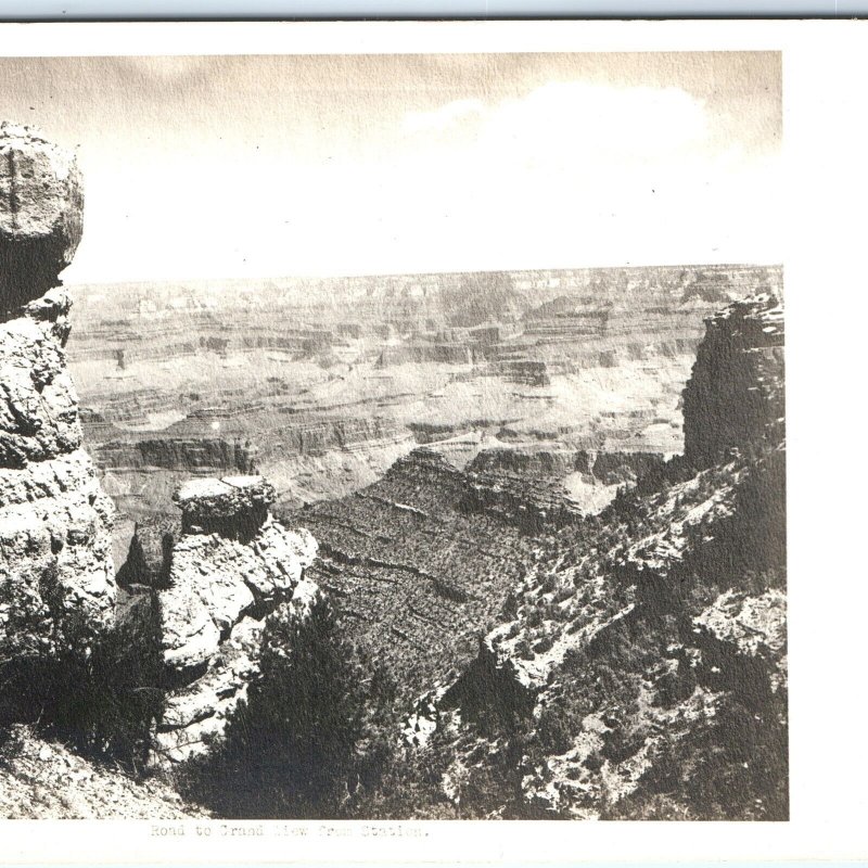 c1910s AZ South Grand Canyon RPPC Thor's Hammer Station Real Photo PC Rare A128