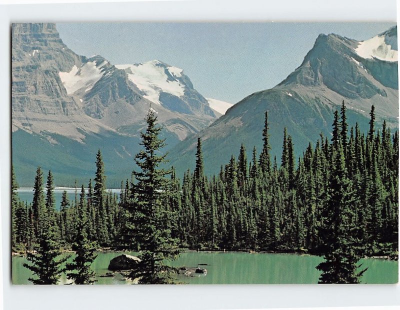 Postcard Maligne Lake, Jasper National Park, Canada