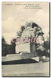 Old Postcard Cambrai Victory Monument Work of Statuary Verez