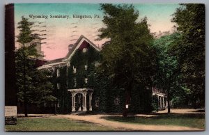 1910's Wyoming Seminary Kingston Pennsylvania Pinetrees Landmark Posted Postcard