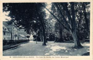 CPA AK NIEDERBRONN-les-BAINS - Un coin du Jardin (276068)