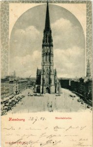 CPA AK Hamburg- Nikolai Kirche GERMANY (889937)