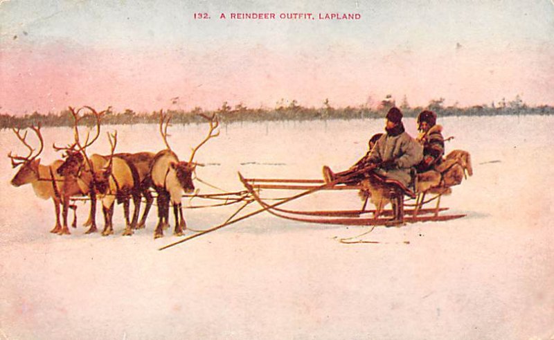 Reindeer Outfit Lapland Norway 1911 