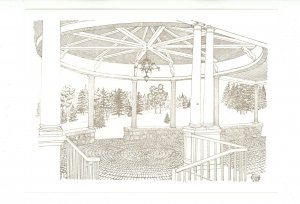 NH - Bretton Woods. Mt. Washington Hotel, Porte-Cochere   (continental size)