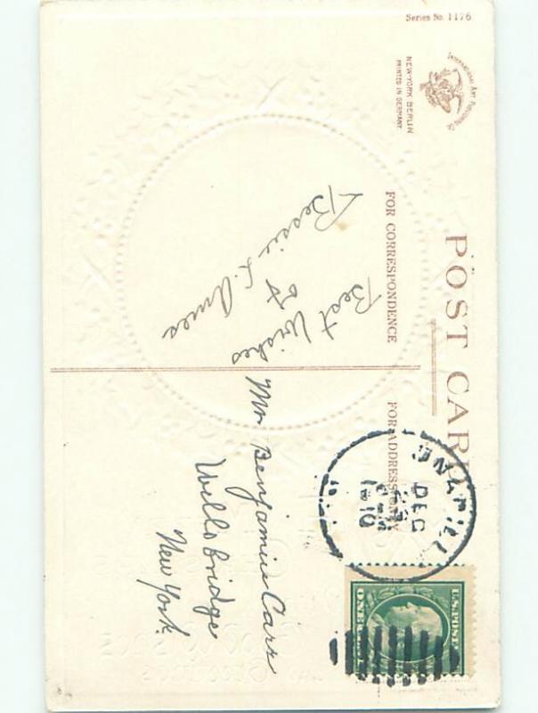 Divided-Back CHRISTMAS SCENE Great Postcard W9644