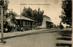 CPA AK MAROC KENITRA - La Gare des Chemins de fer militaires (213336)