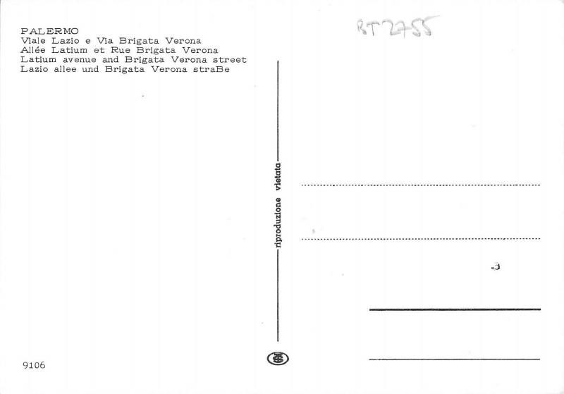BT2755 Palermo Viale Lazio e Via Brigata Verona        Italy