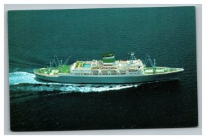 Vintage 1960's Postcard Grace Line Santa Rosa Santa Paula New York to Caribbean