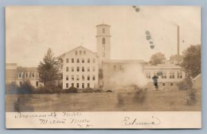 MILTON MILLS NH 1906 ANTIQUE REAL PHOTO POSTCARD RPPC