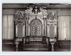 Postcard Holy Ark with the Bible, Big German Synagogue, Venice, Italy