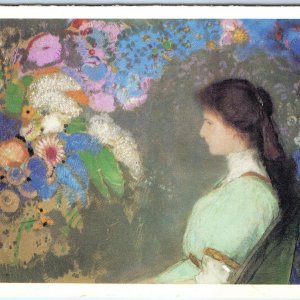 c1970s Cleveland Art Violette Heymann Painting Odilon Redon H George Caspari M14