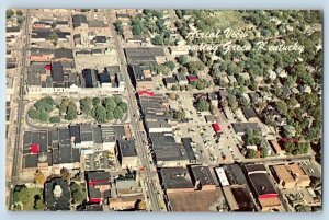 Bowling Green Kentucky KY Postcard Aerial View Downtown c1960's Vintage Antique