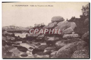 Postcard Old Ploumanach Vallee du Moulin and Traouiero