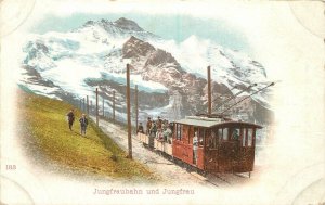 Postcard Switzerland C-1910 Railway Train Alps undivided 23-3998