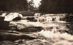 RPPC  Beautiful River Waterfalls   Real Photo Postcard