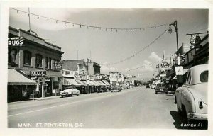 Canada, British Columbia, Penticton, RPPC, 1940s Cars