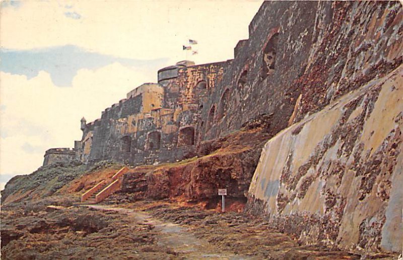 Stonewall, protected the old city of San Juan Puerto Rico Ship Cancel 1970 