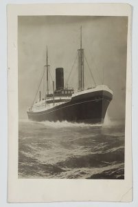 RPPC SS Malta Ship P & O Line Launched 1895 Postcard G27